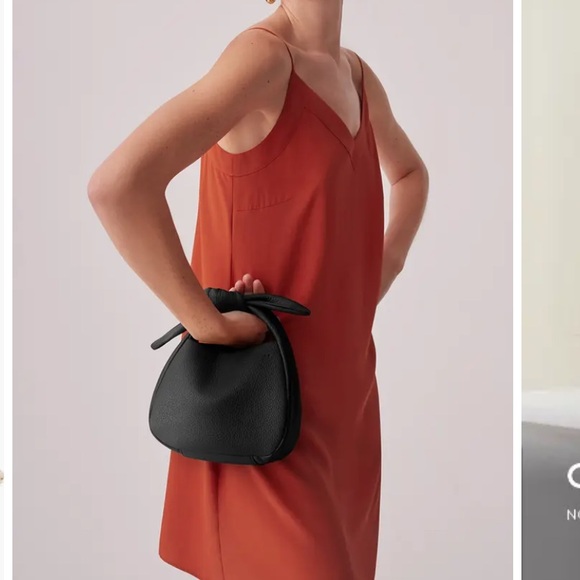 EUC Cuyana Mini Bow Leather Top Handle Bag - Picture 5 of 9